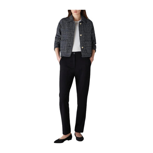 EMME MARELLA Pantaloni Pantalone Donna con elastico posteriore Nero A24 - EMME MARELLAPIA - 006 - S - Francavilla Moda